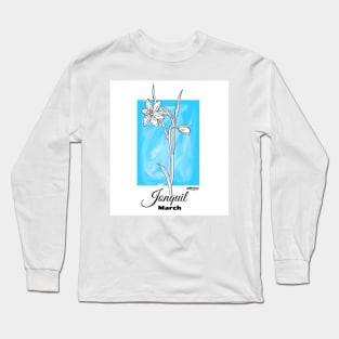 March Birth Flower - Jonquil Long Sleeve T-Shirt